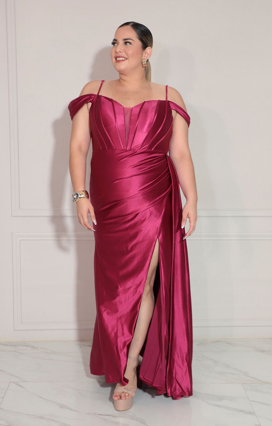 Vestido magenta de gala - VESTIDO XL Boutiquemirel 