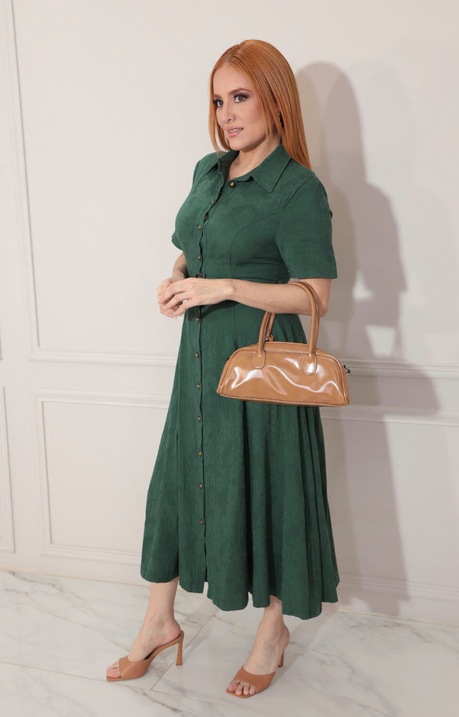 Vestido camisero verde - VESTIDO Boutiquemirel 