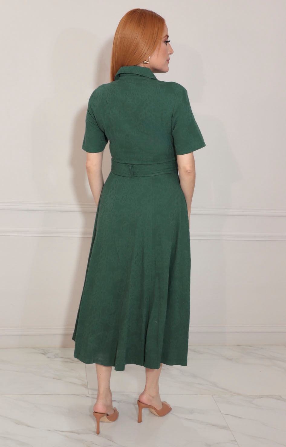 Vestido camisero verde - VESTIDO Boutiquemirel 