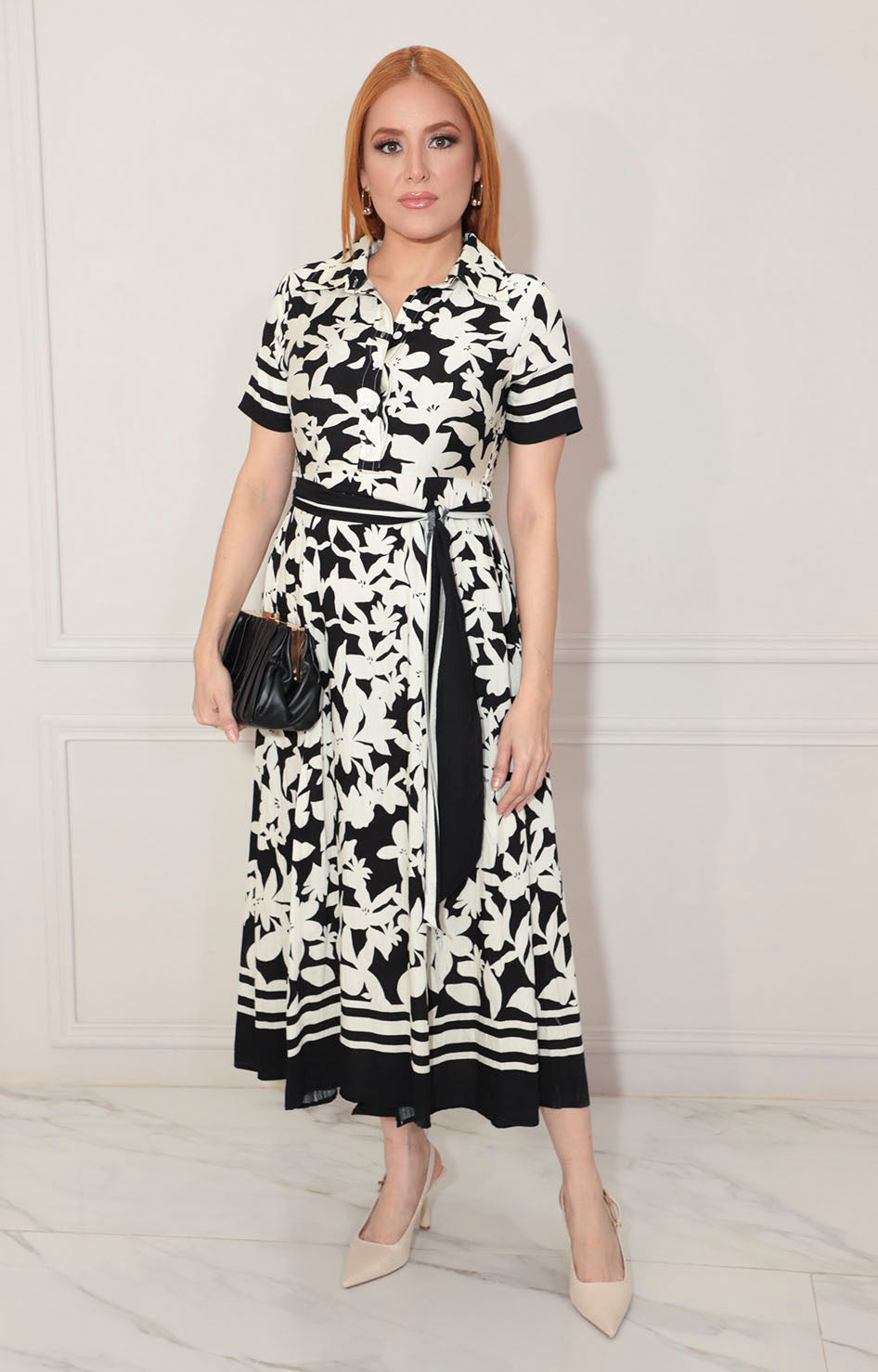 Vestido blanco con flores - VESTIDO Boutiquemirel 