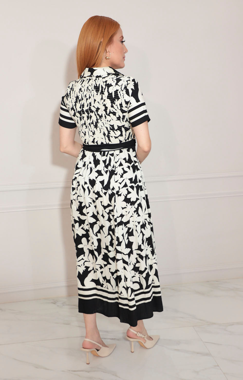 Vestido blanco con flores - VESTIDO Boutiquemirel 