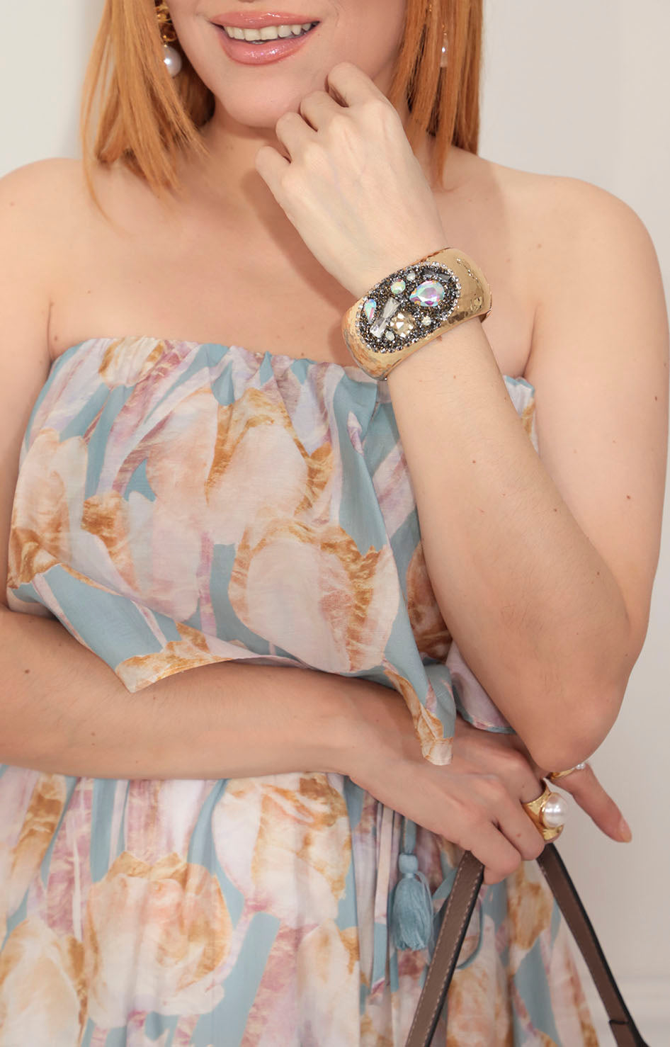 Vestido azul strapless - VESTIDO Boutiquemirel 