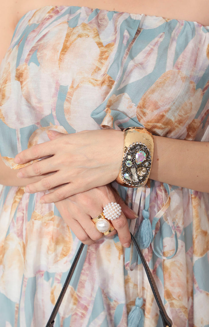 Vestido azul strapless - VESTIDO Boutiquemirel 