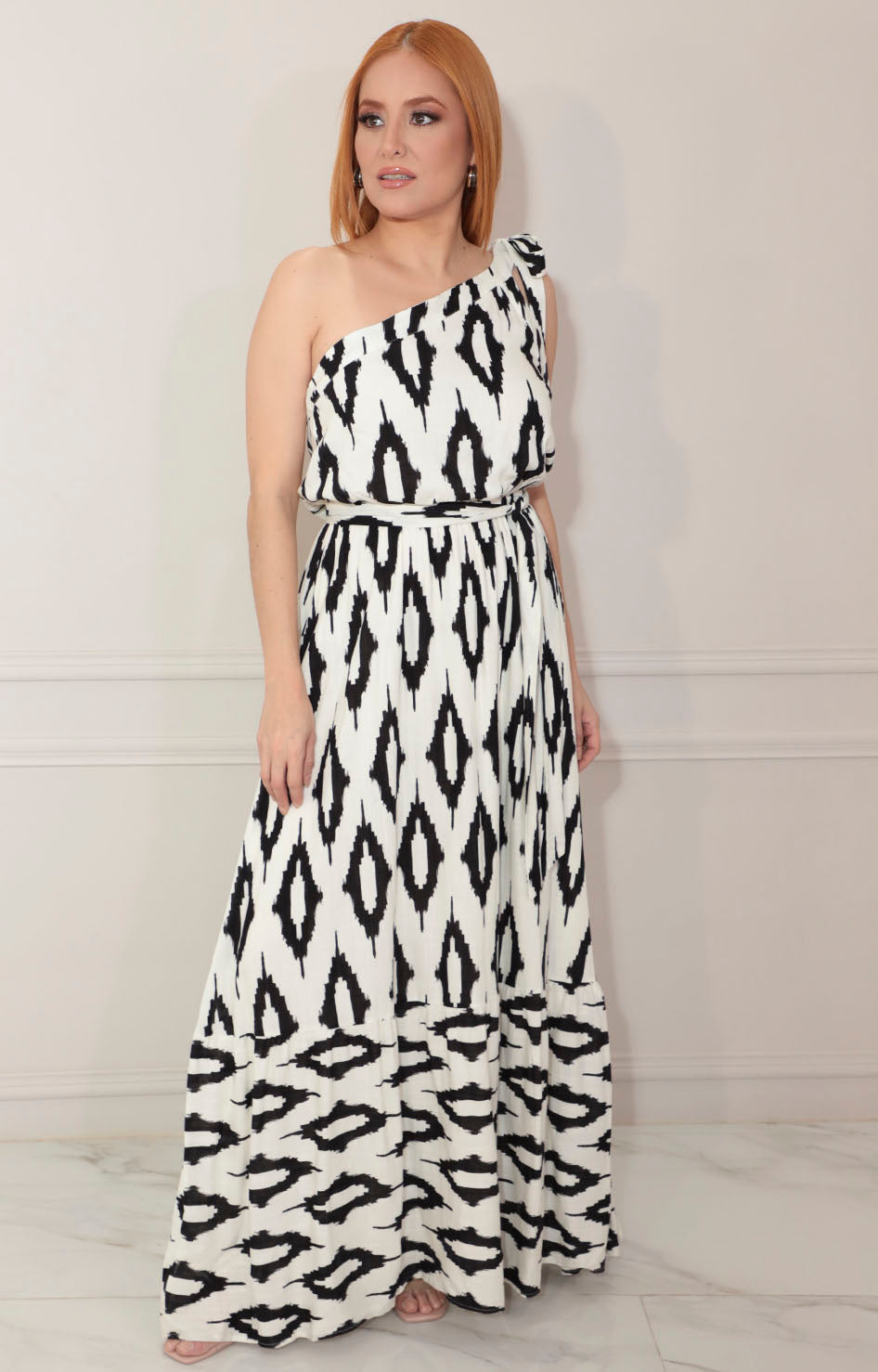 Vestido blanco estampado - VESTIDO Boutiquemirel 