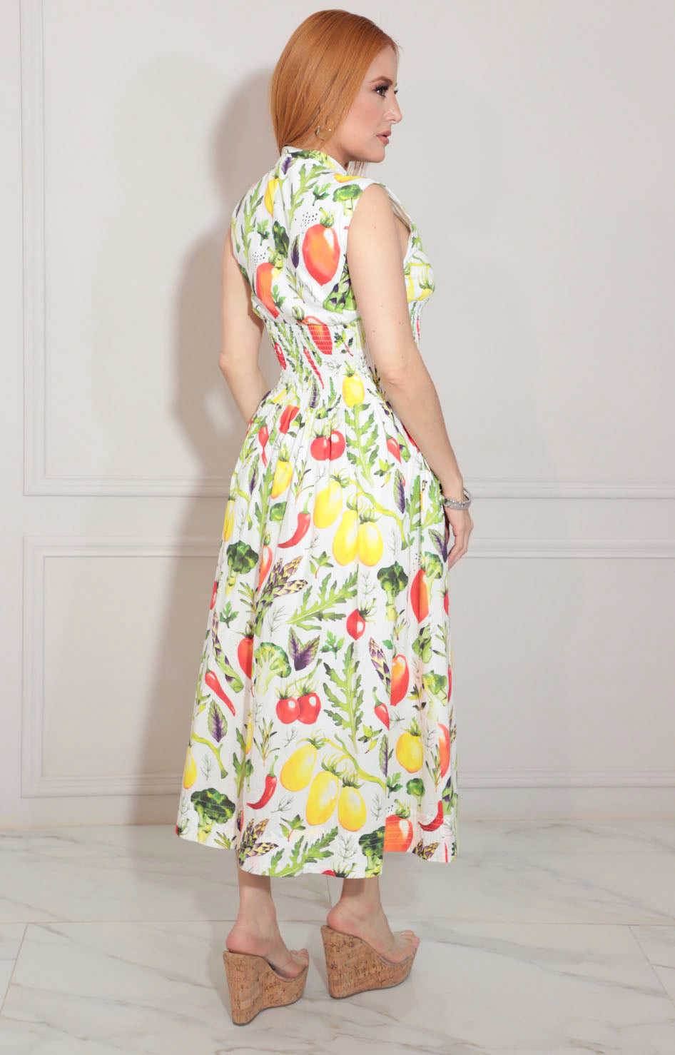 Vestido blanco estampado - VESTIDO Boutiquemirel 