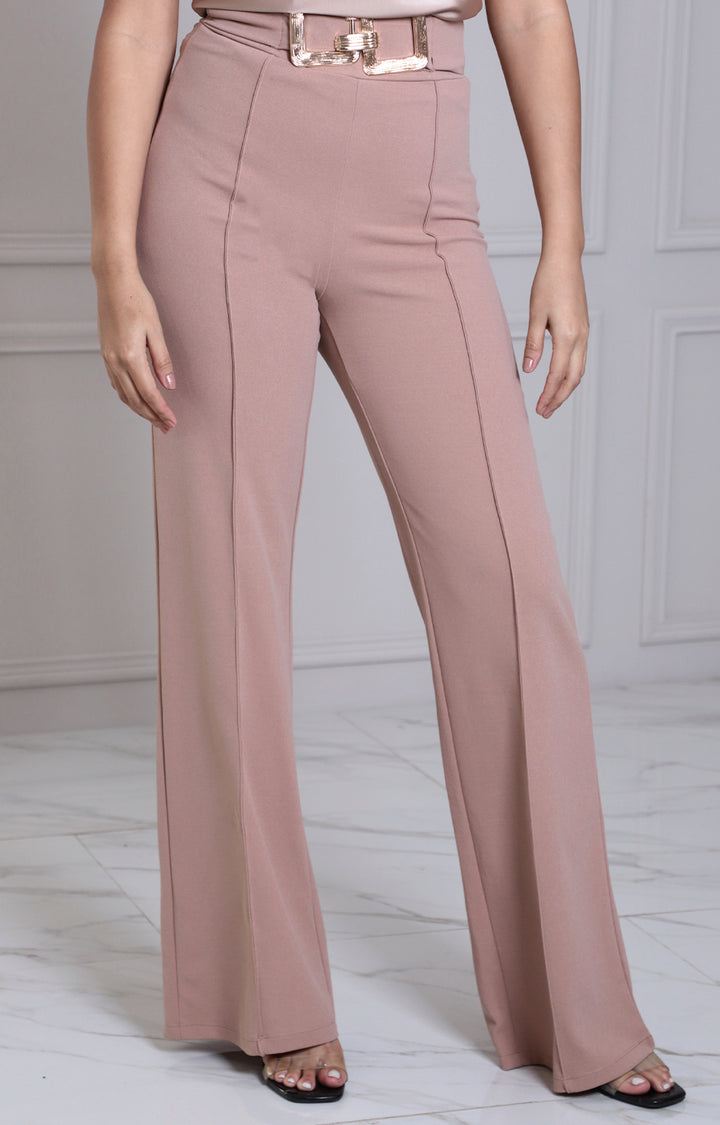 Pantalòn recto con cinturòn - PANTALON REGULAR Boutiquemirel 