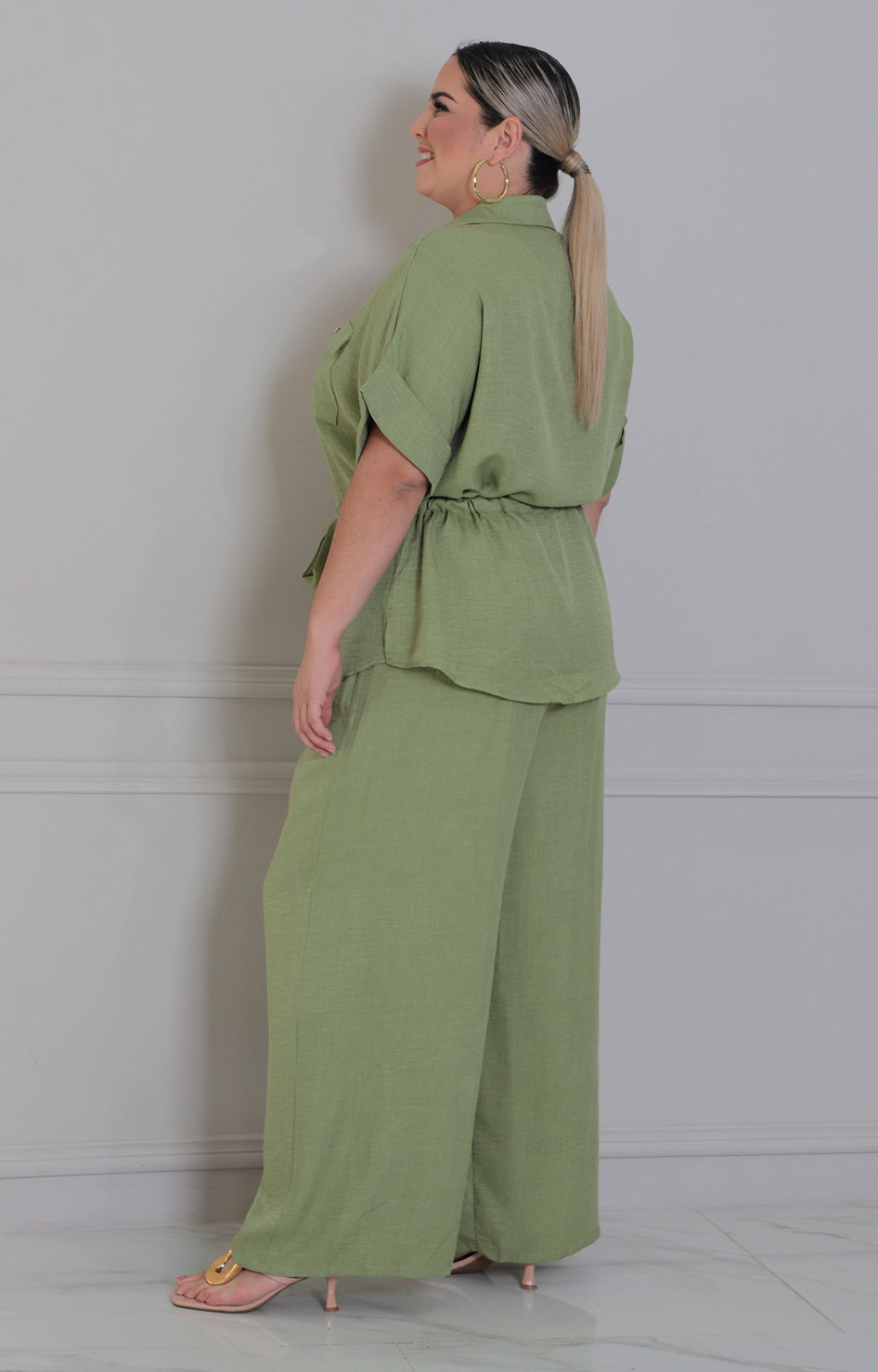 Conjunto verde con lazo - CONJUNTO CURVY Boutiquemirel 