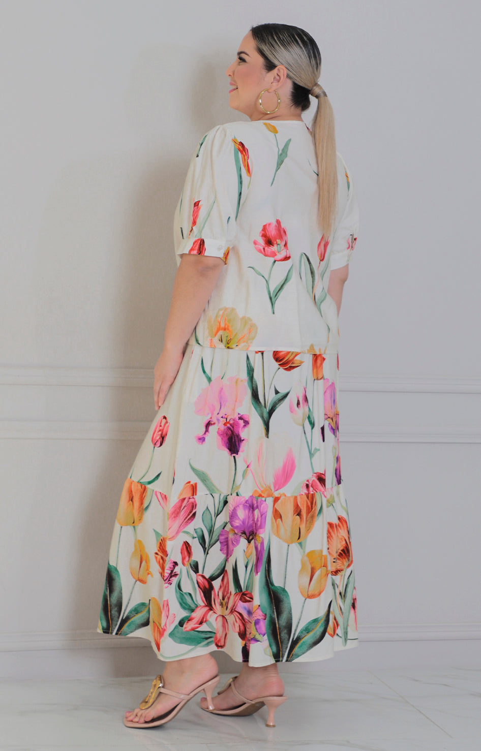 Conjunto estampado de flores - CONJUNTO CURVY Boutiquemirel 