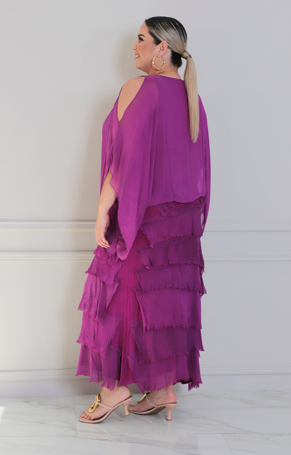 Conjunto magenta con volantes - CONJUNTO Boutiquemirel 