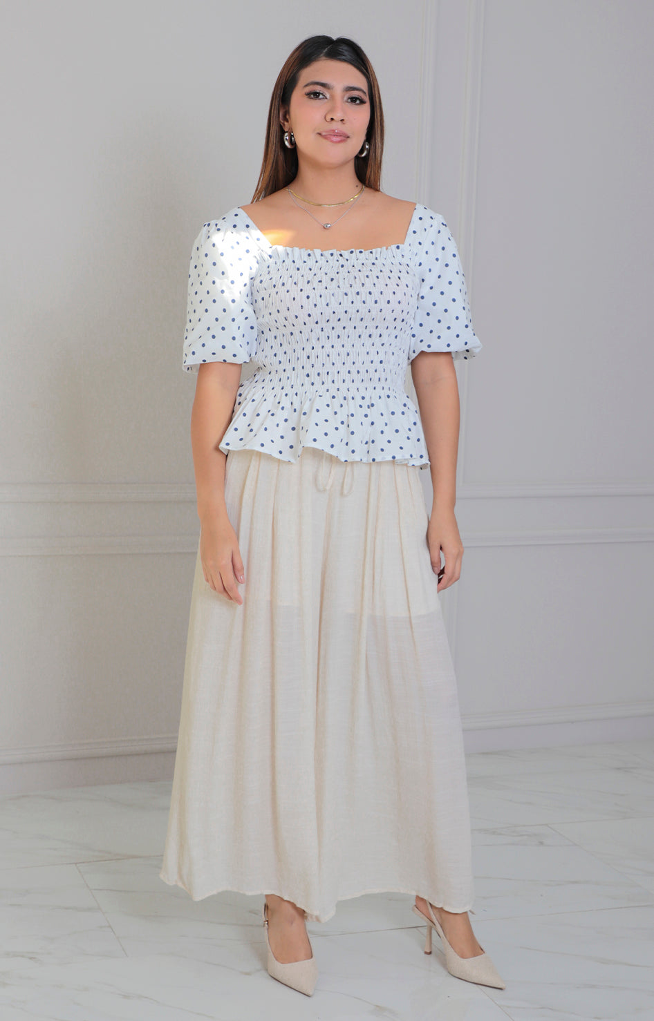 Blusa estampada polka dots - BLUSAS REGULAR Boutiquemirel 