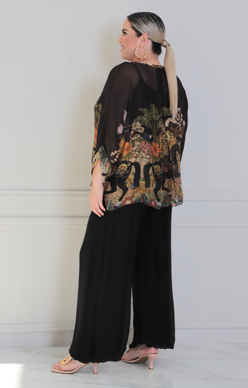 Conjunto negro estampado - CONJUNTO XL Boutiquemirel 