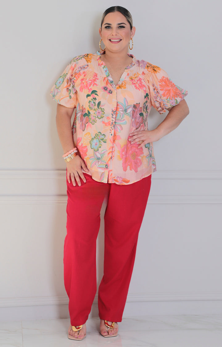 IA Pantalon recto con elàstico - PANTALON CURVY Boutiquemirel 