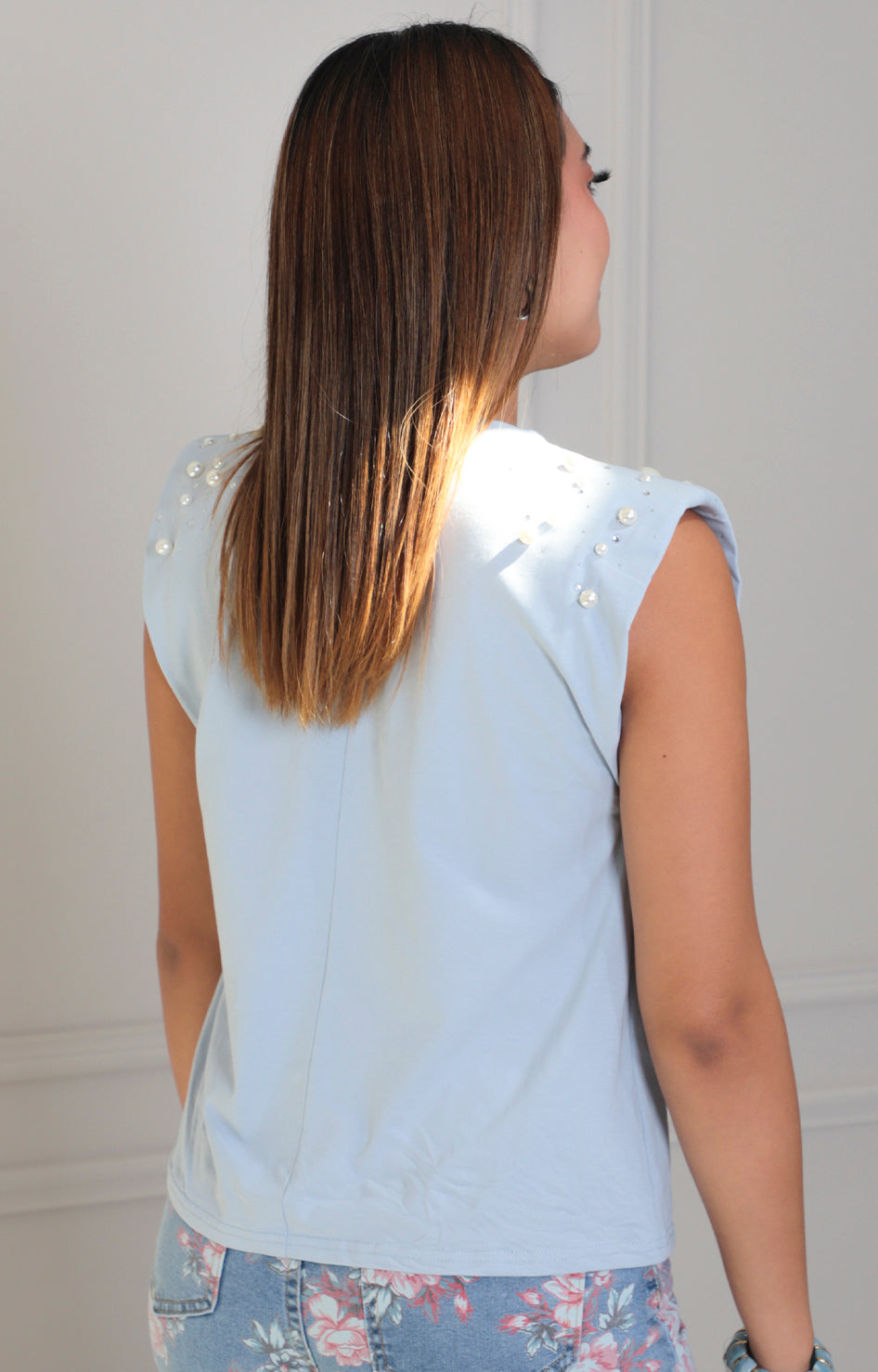 Blusa sisada con perlas - BLUSAS REGULAR Boutiquemirel 