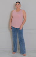 Blusa rosa de tirantes - BLUSAS CURVY Boutiquemirel 