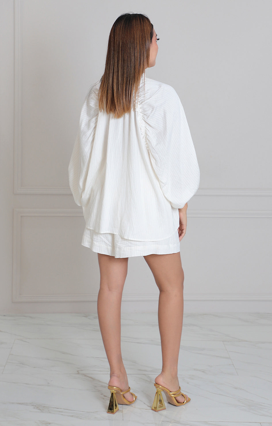 Conjunto blanco de rayas - CONJUNTO Boutiquemirel 