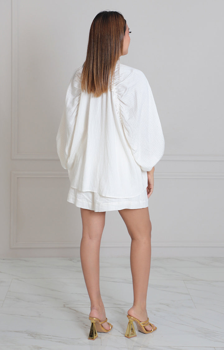 Conjunto blanco de rayas - CONJUNTO Boutiquemirel 
