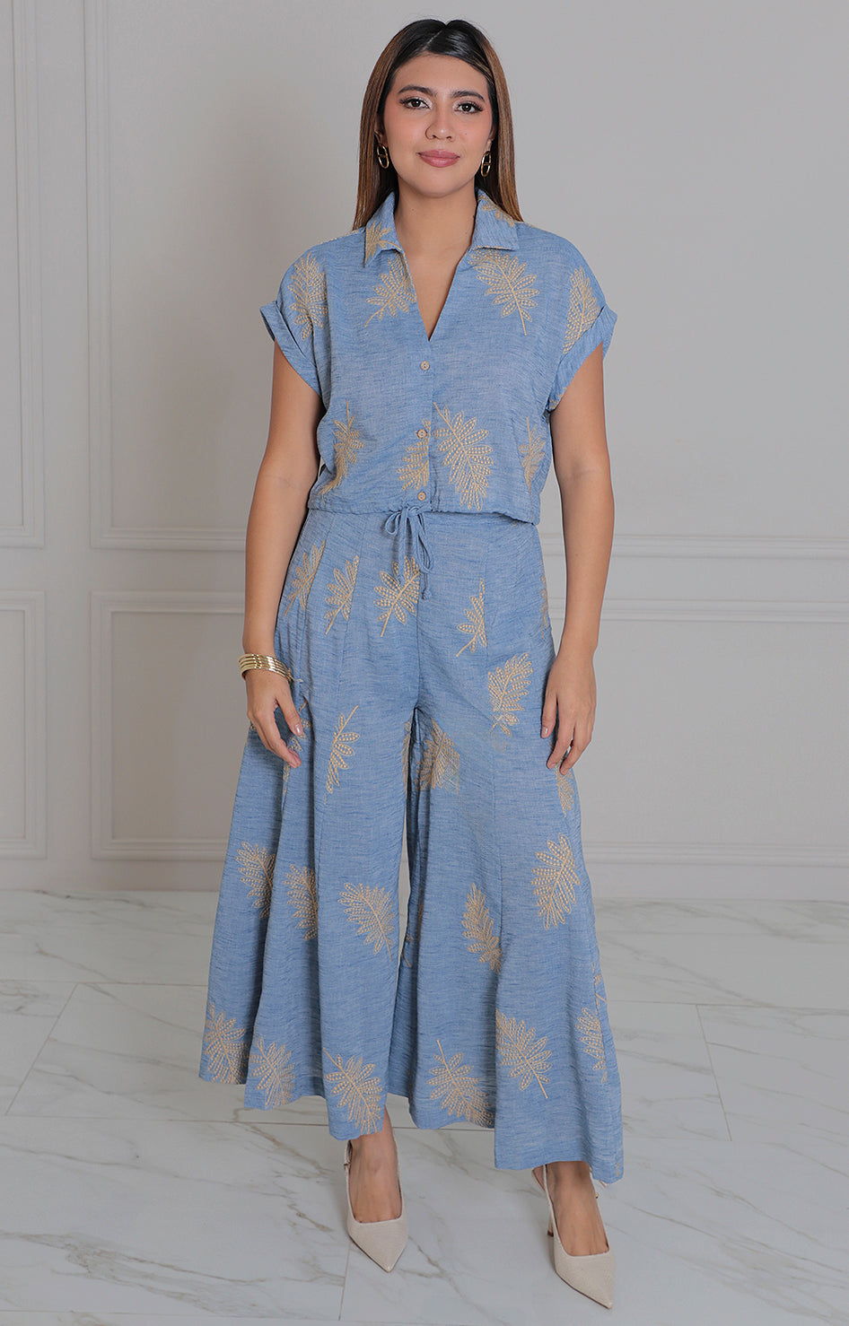 Conjunto azul estampado - CONJUNTO REGULAR Boutiquemirel 