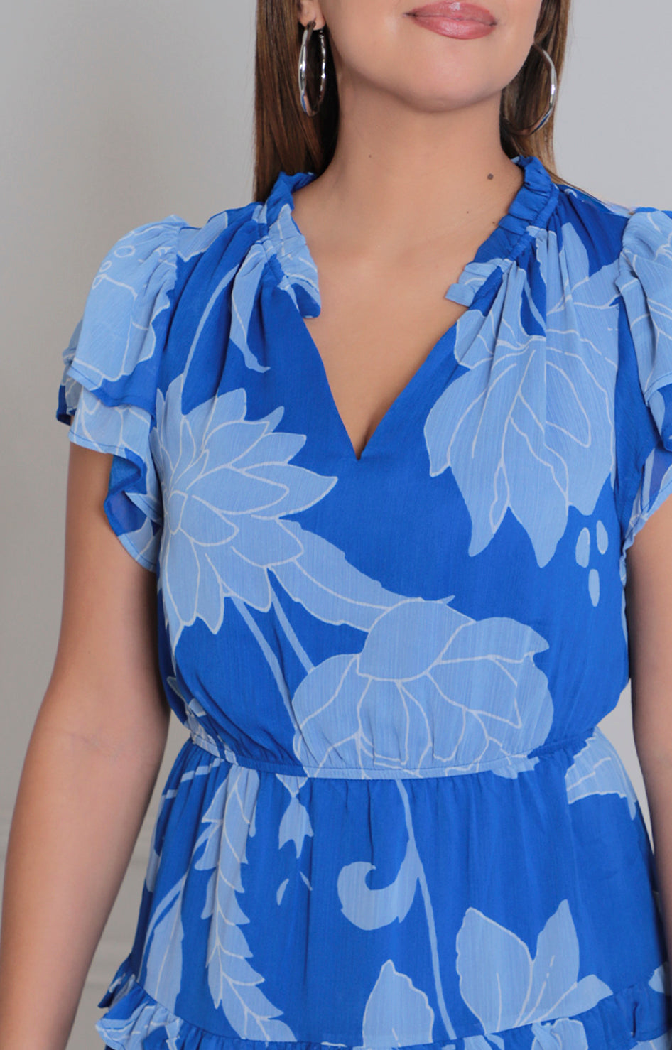 Vestido azul estampado - VESTIDO Boutiquemirel 