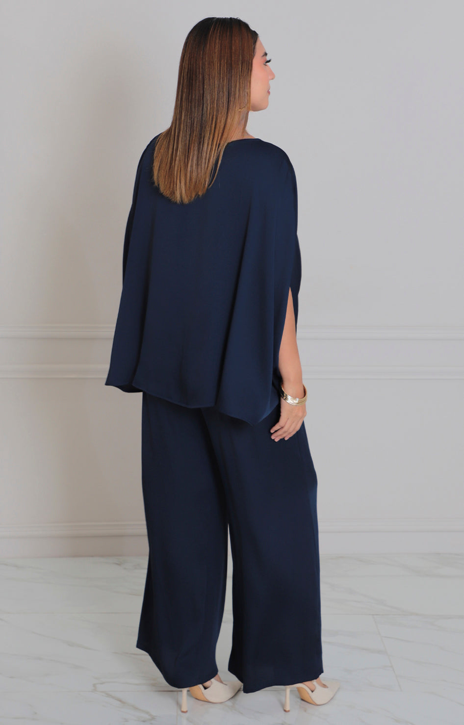 Blusa azul asimètrica amplia - BLUSA Boutiquemirel 