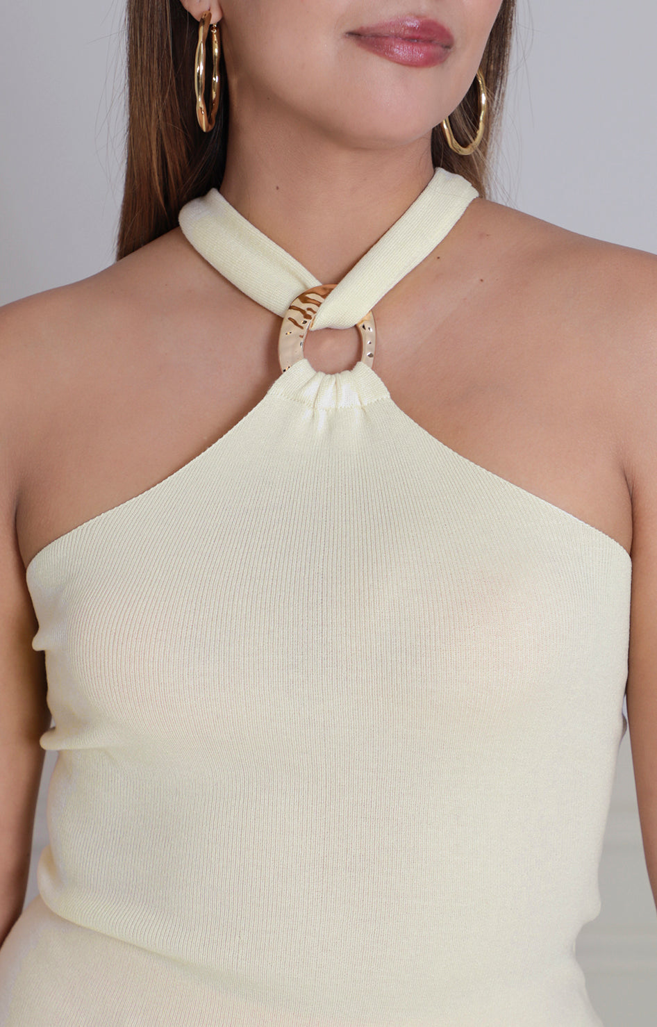 Blusa beige asimétrica - BLUSA Boutiquemirel 
