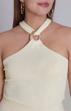Blusa beige asimétrica - BLUSA Boutiquemirel 