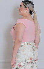 Panty blusa roja straple - BLUSAS CURVY Boutiquemirel 