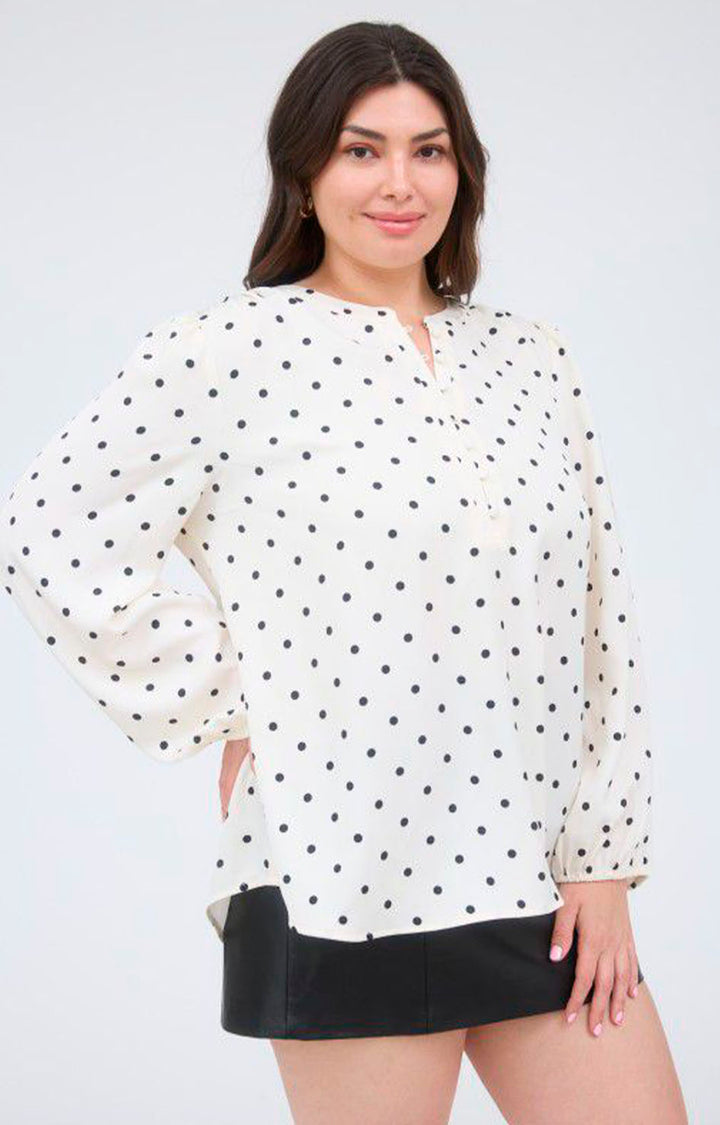 Blusa beige estampado