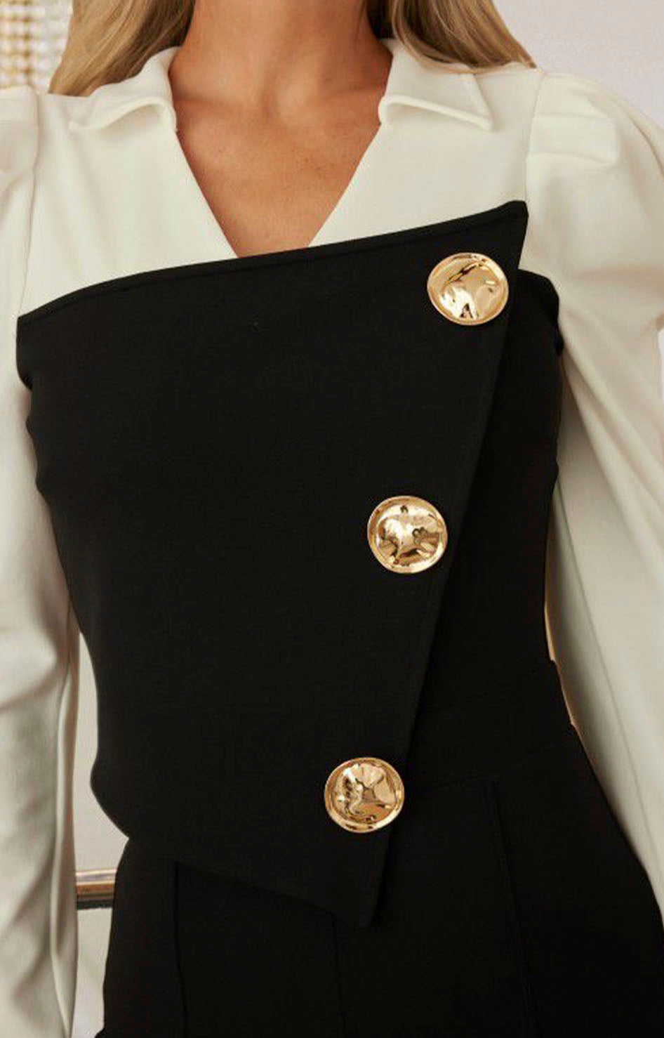 Palazzo negro strapless