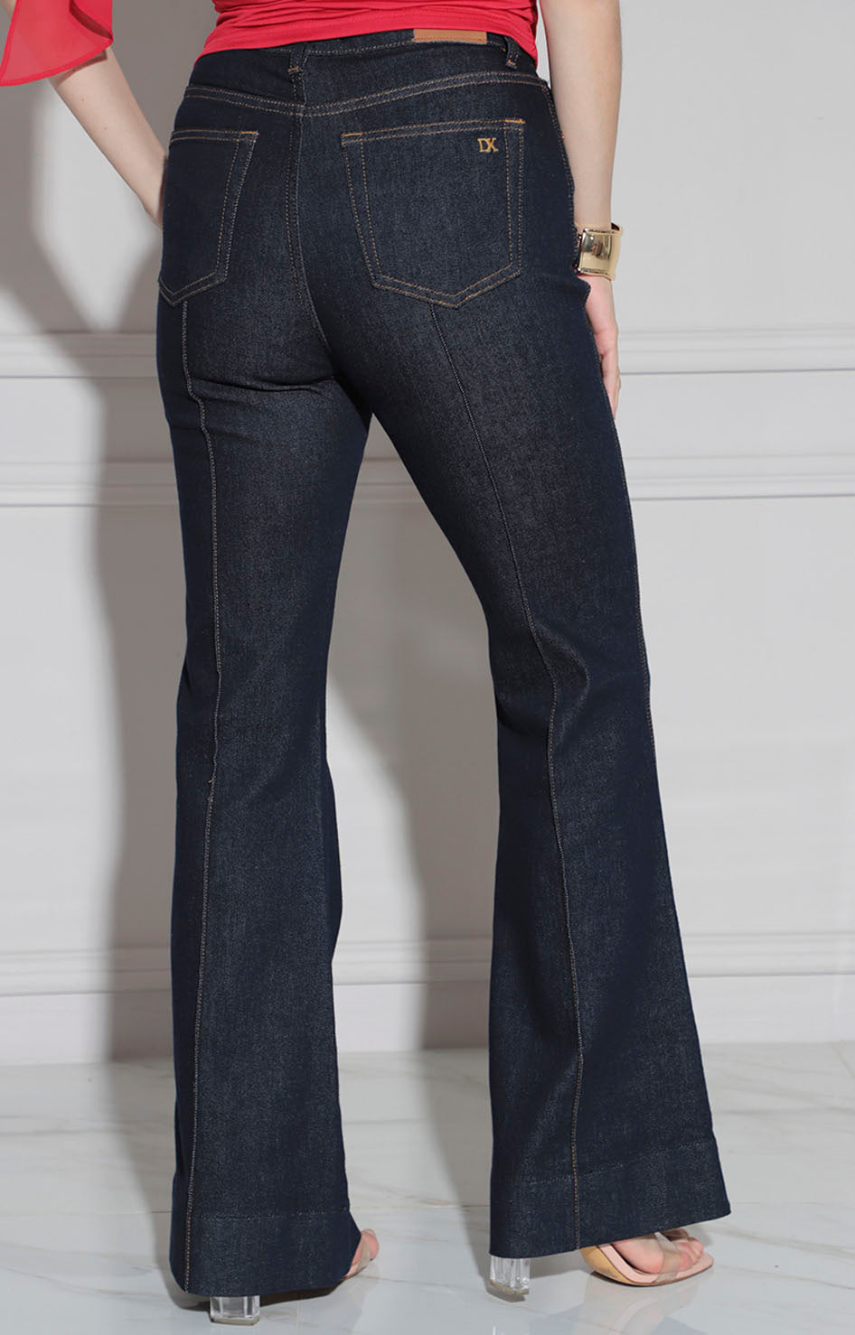 Pantalón denim flare
