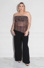 Blusa strapless print - BLUSA XL Boutiquemirel 