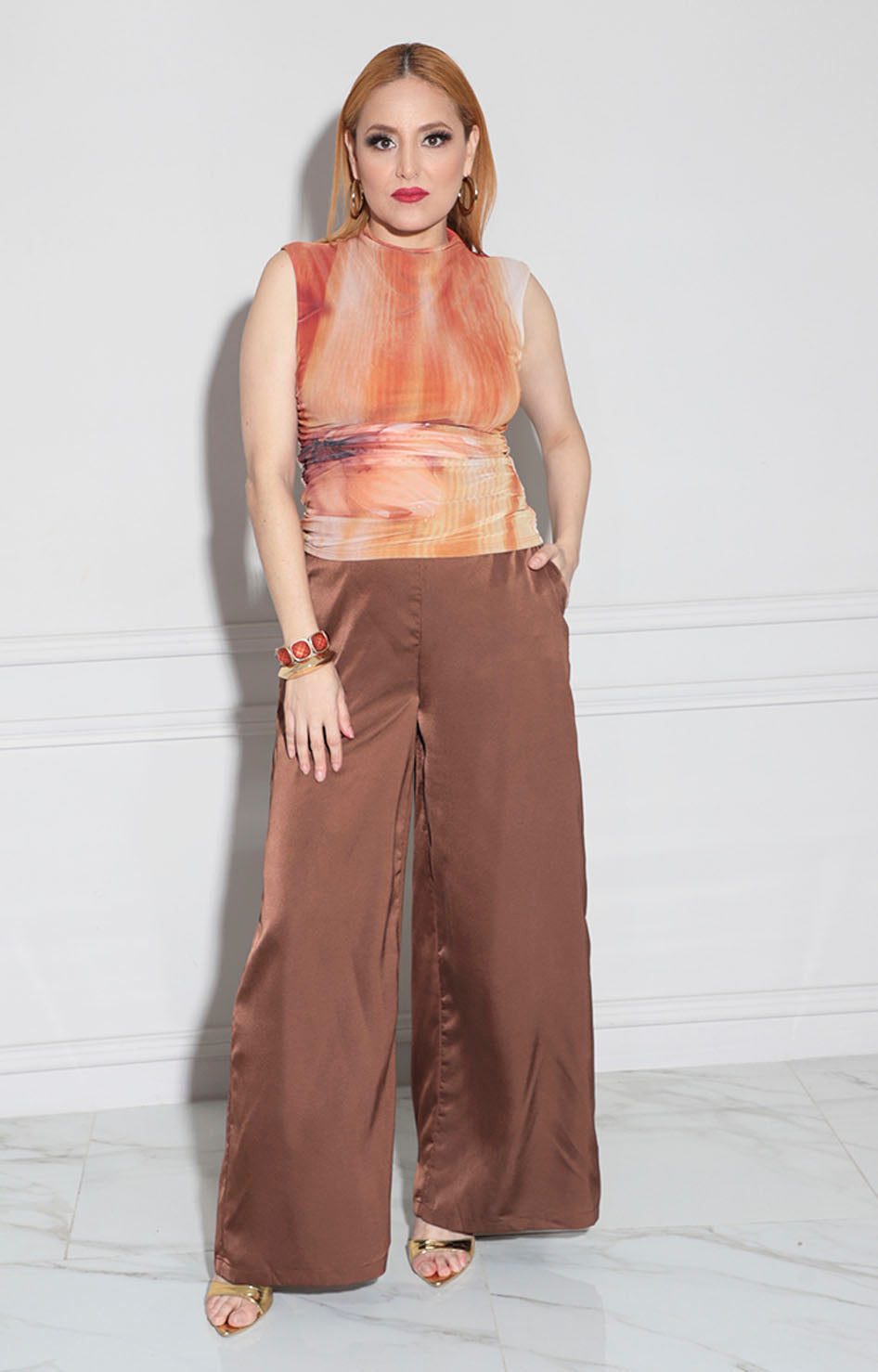 Blusa chedrón tie-dye