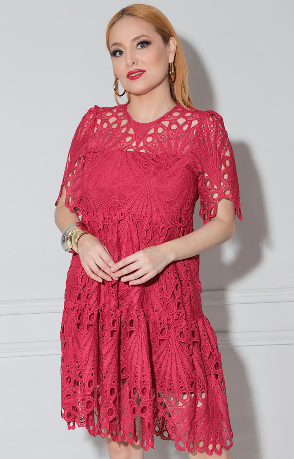 Vestido rojo cherry - VESTIDO Boutiquemirel 