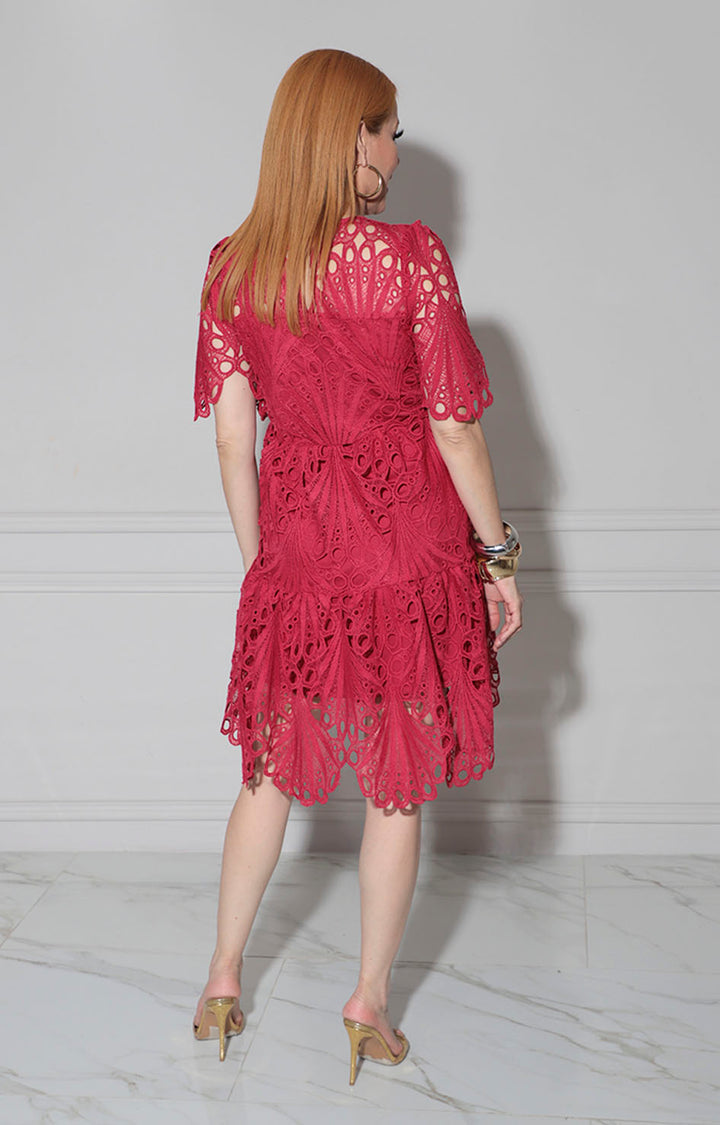 Vestido rojo cherry