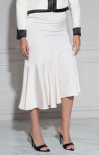 Falda beige asimétrica - FALDA Boutiquemirel 