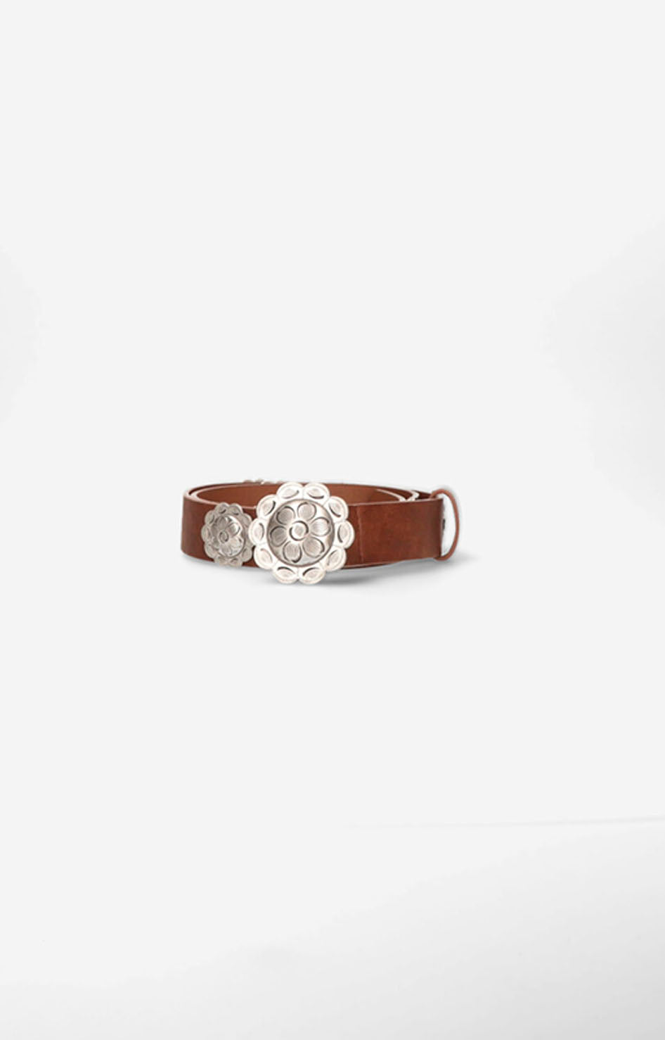 Cinturón café con flor - CINTURON Boutiquemirel 