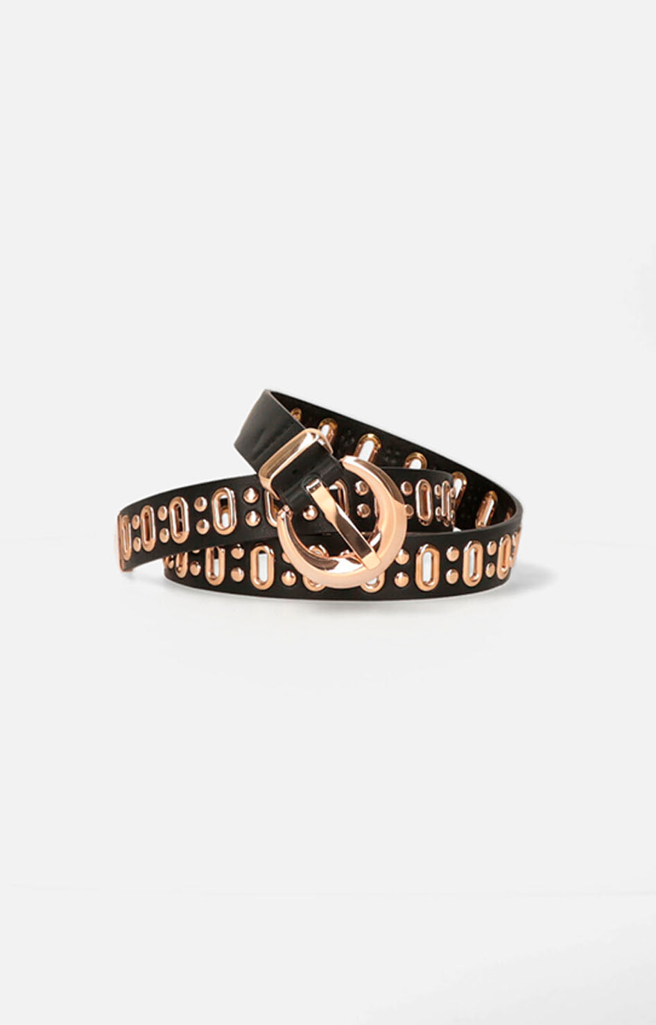 Cinturón negro con dorado - CINTURON Boutiquemirel 