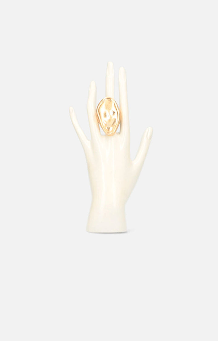 Anillo asimétrico dorado - ANILLO Boutiquemirel 