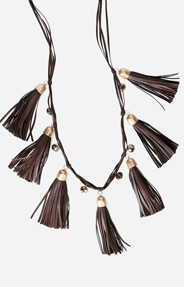 Collar café con piedras - COLLAR Boutiquemirel 