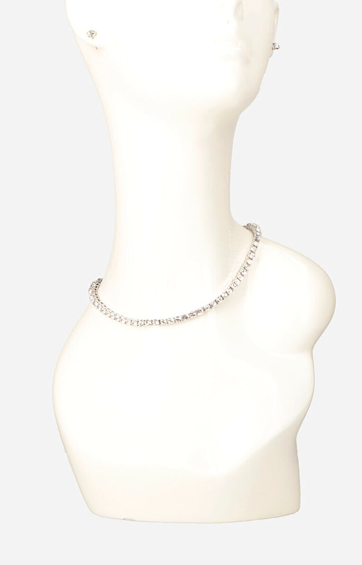 Collar plata con aretes - S Boutiquemirel 