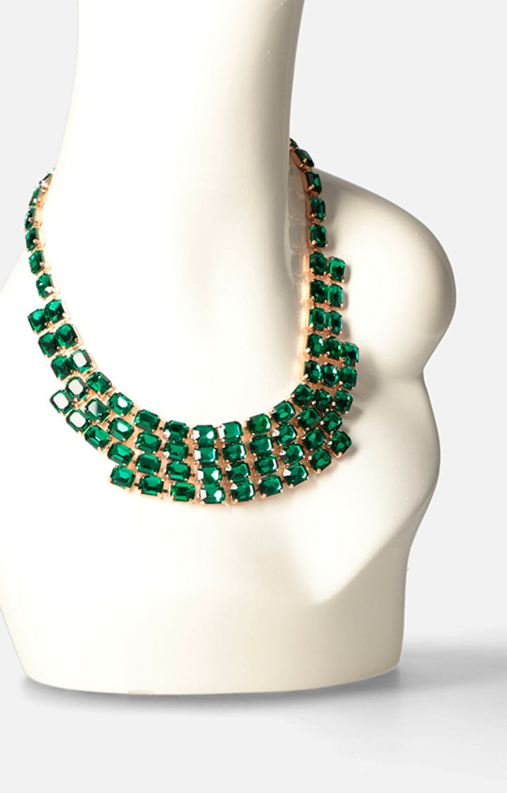 Collar verde de fiesta - SET COLLAR Boutiquemirel 