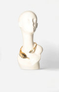 Collar dorado con textura - COLLAR Boutiquemirel 