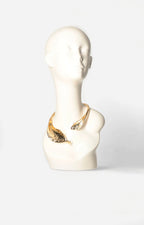 Collar dorado con textura - COLLAR Boutiquemirel 