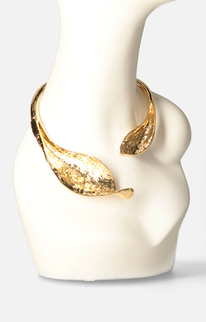 Collar dorado con textura - COLLAR Boutiquemirel 