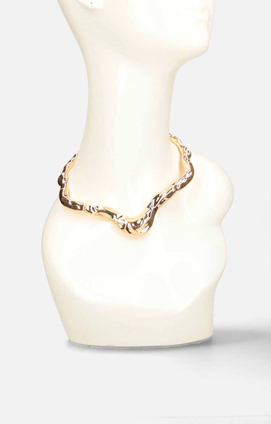 Collar dorado corrugado - COLLAR Boutiquemirel 