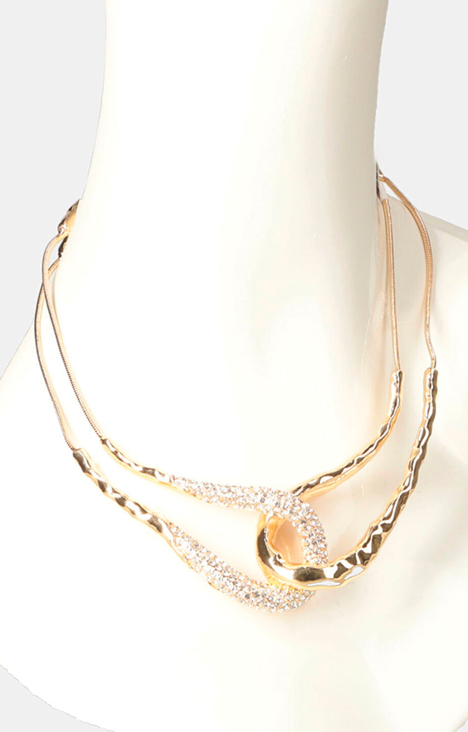 Collar dorado con nudo - COLLAR Boutiquemirel 