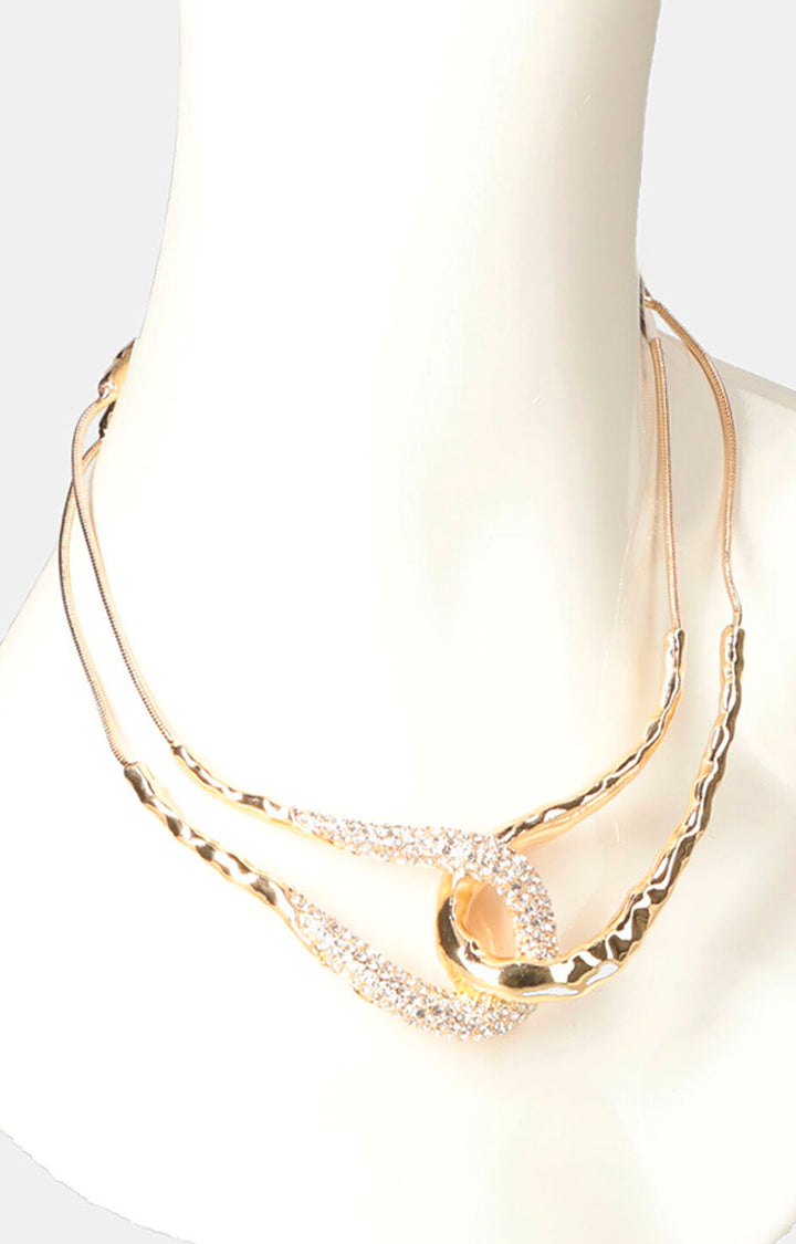 Collar dorado con nudo - COLLAR Boutiquemirel 