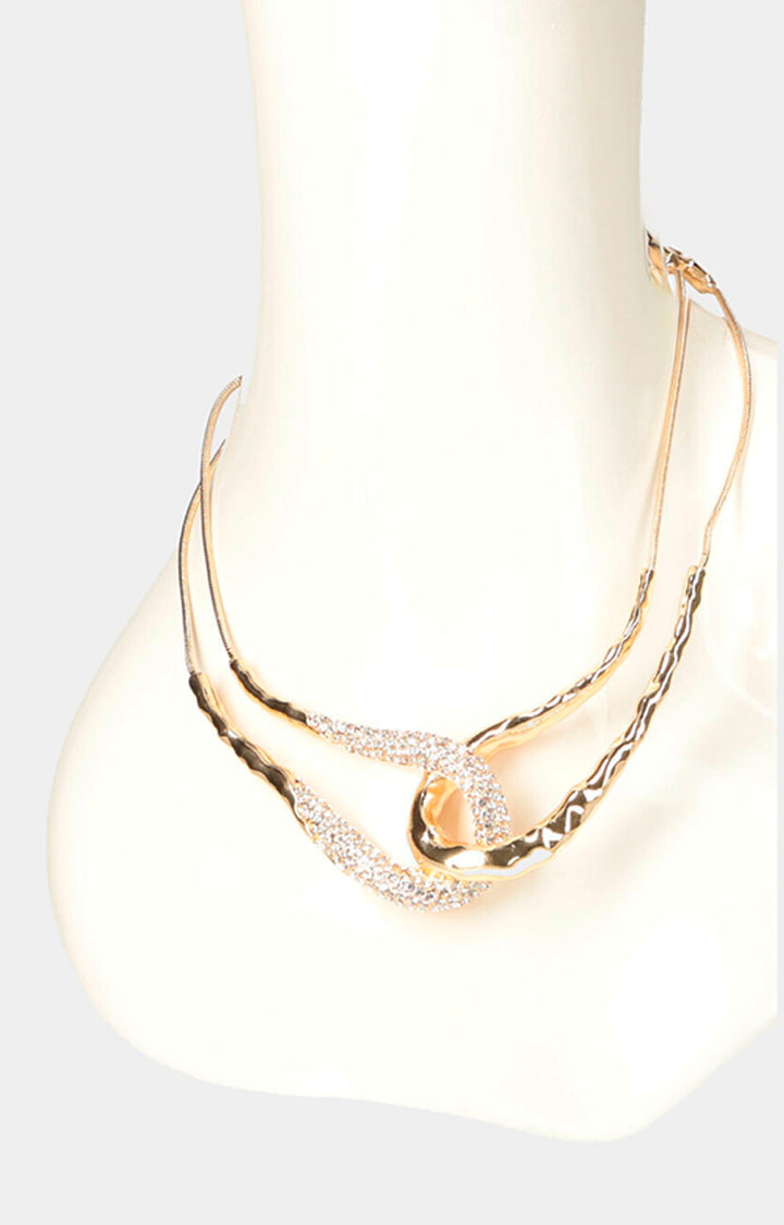 Collar dorado con nudo - COLLAR Boutiquemirel 