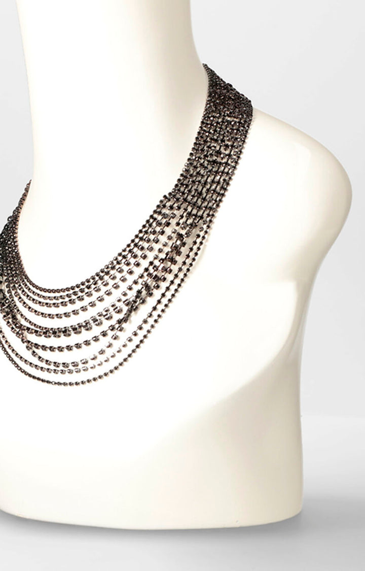Collar de zirconias negras - SET COLLAR Boutiquemirel 