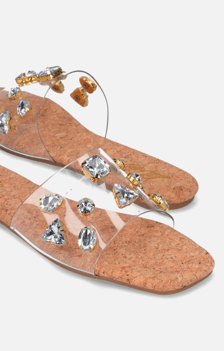 Sandalias clear con pedrería - ZAPATO Boutiquemirel 
