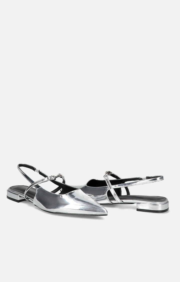 Flats plata metálicas - ZAPATO Boutiquemirel 